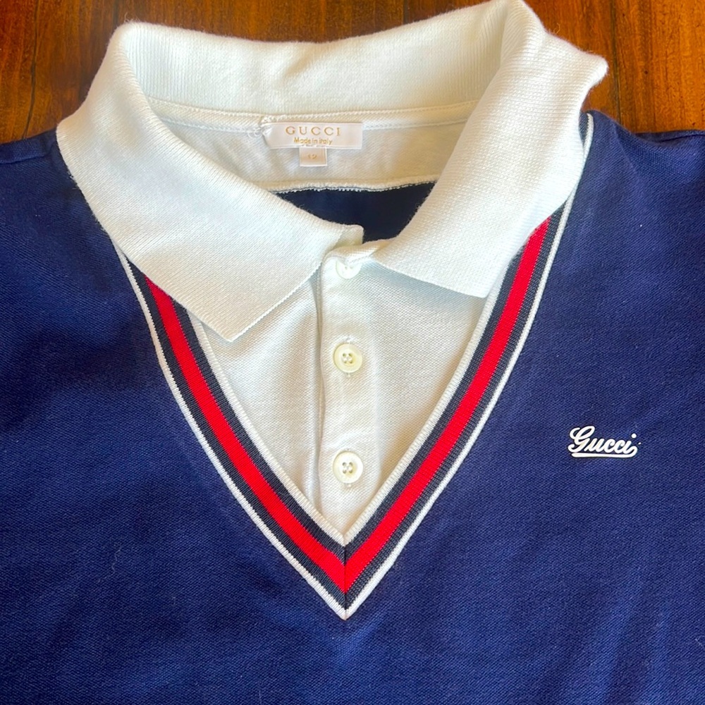 Boys Gucci Polo shirt. Made in Italy. Purchased from Gucci store. Size 12